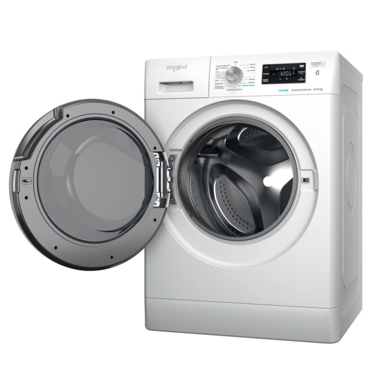 Whirlpool FFWDB 96436 SV IT machine à laver avec sèche linge Autoportante Charge avant Blanc D