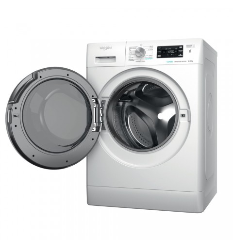 Whirlpool FFWDB 96436 SV IT lavadora-secadora Independiente Carga frontal Blanco D