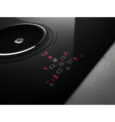 Elica NIKOLATESLA BL F 83 Black Built-in 83 cm Zone induction hob 4 zone(s)