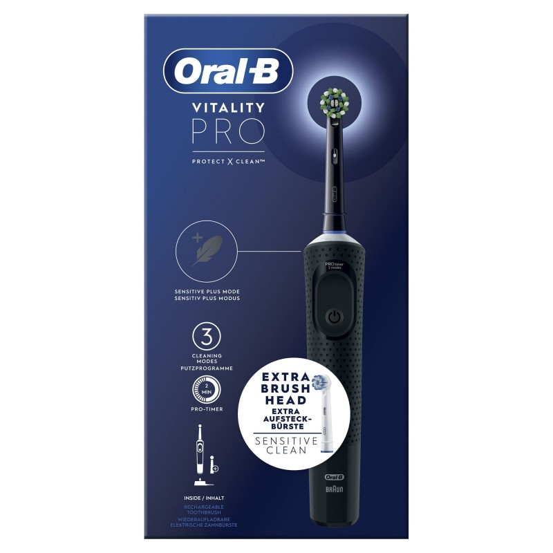 Oral-B Vitality Pro Adulte Brosse à dents rotative oscillante Noir