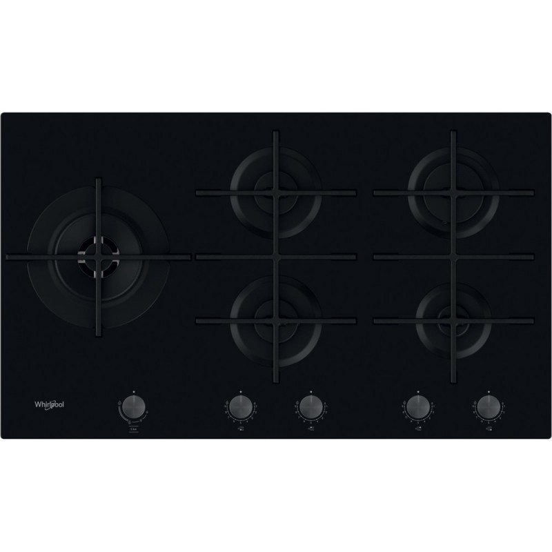 Whirlpool GOWL 958 NB plaque Noir Intégré (placement) 86 cm Gaz 5 zone(s)