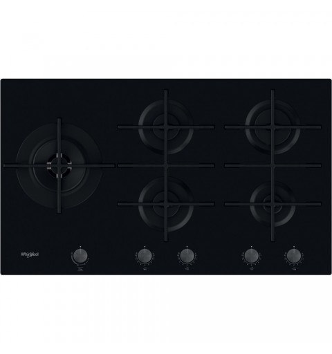 Whirlpool GOWL 958 NB hob Black Built-in 86 cm Gas 5 zone(s)