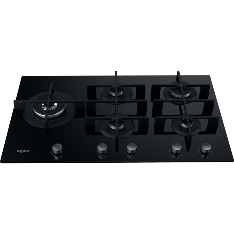 Whirlpool GOWL 958 NB hob Black Built-in 86 cm Gas 5 zone(s)