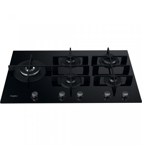 Whirlpool GOWL 958 NB hob Black Built-in 86 cm Gas 5 zone(s)