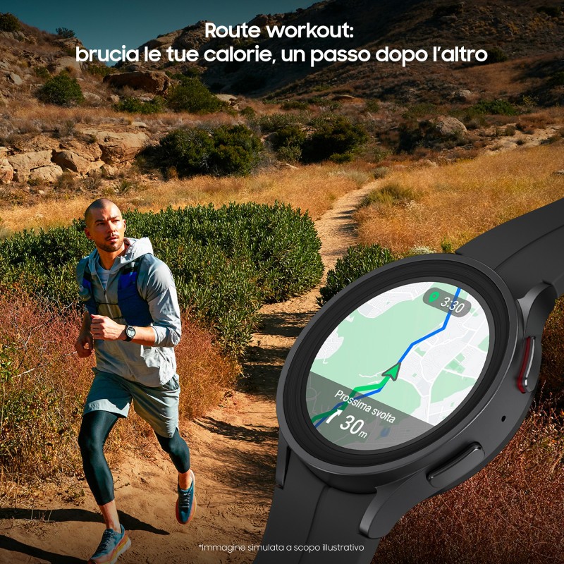 Samsung Galaxy Watch5 Pro 3.56 cm (1.4") Super AMOLED 45 mm Titanium GPS (satellite)