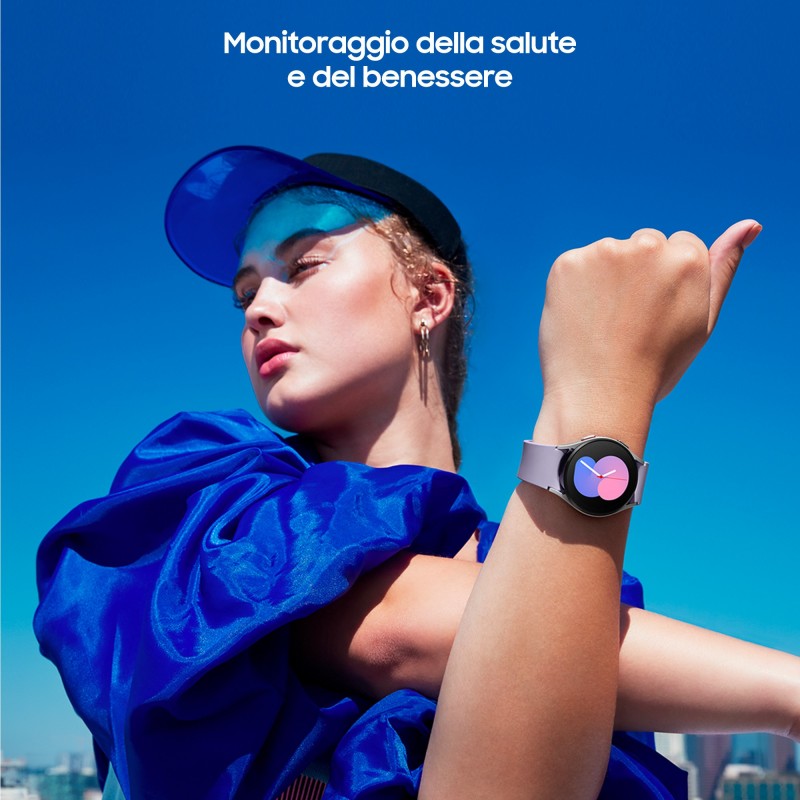 Samsung Galaxy Watch5 44mm Smartwatch Ghiera Touch in Alluminio Memoria 16GB Sapphire