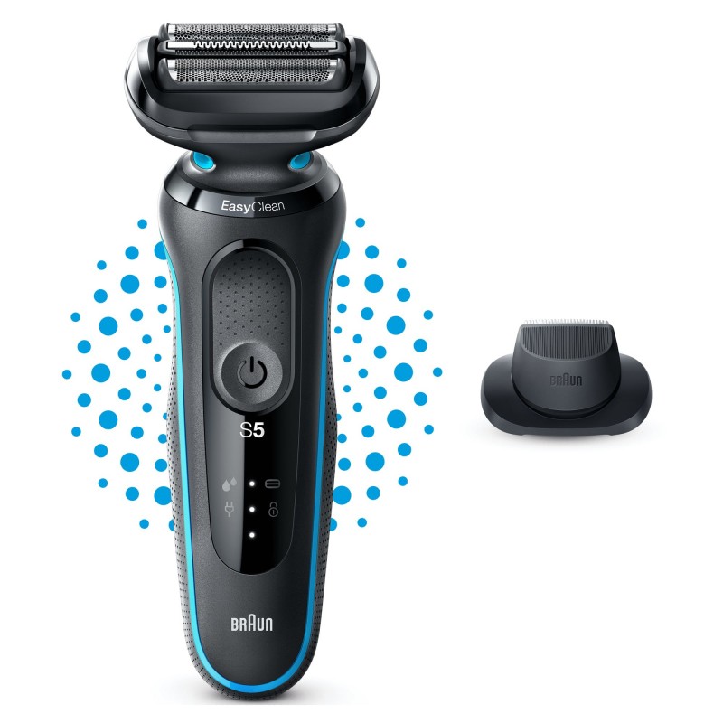 Braun Series 5 51-M1200s Foil shaver Trimmer Black, Blue