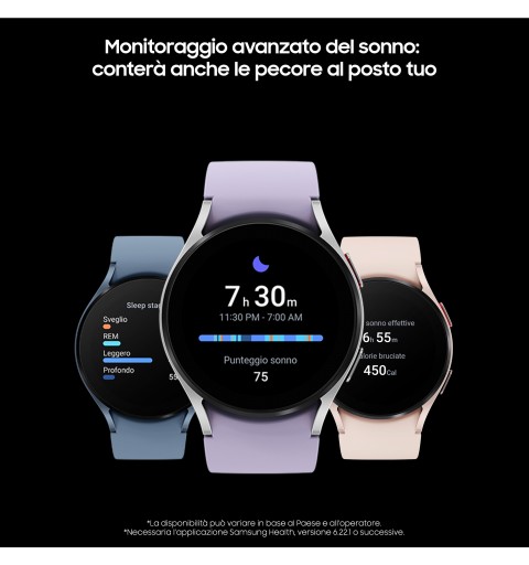 Samsung Galaxy Watch5 3,05 cm (1.2") Super AMOLED 40 mm Rose doré GPS (satellite)
