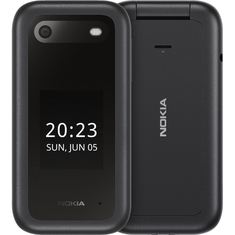 Nokia 2660 Flip 7,11 cm (2.8) 123 g Noir Téléphone d'entrée de gamme