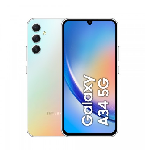 Samsung Galaxy A34 5G 16,8 cm (6.6 Zoll) Dual-SIM Android 13 USB Typ-C 6 GB 128 GB 5000 mAh Silber
