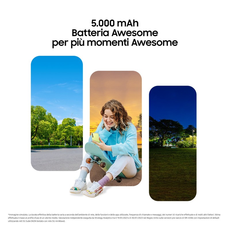 Samsung Galaxy A34 5G 16.8 cm (6.6") Dual SIM Android 13 USB Type-C 6 GB 128 GB 5000 mAh Lime