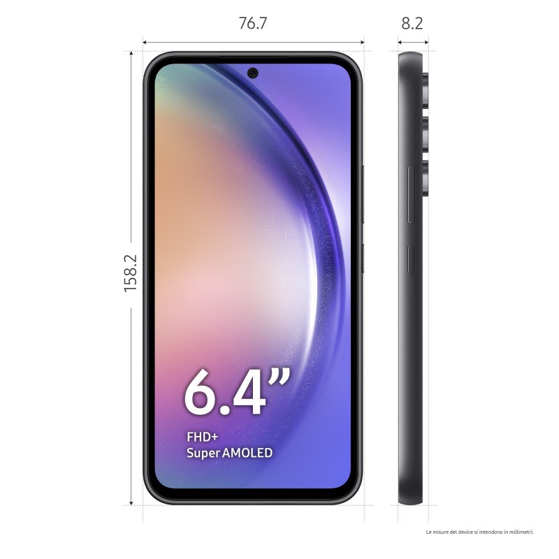 Samsung Galaxy A54 5G 16.3 cm (6.4") Dual SIM Android 13 USB Type-C 8 GB 128 GB 5000 mAh Graphite