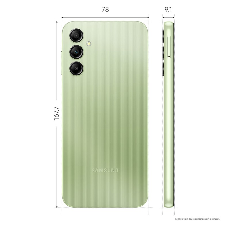 Samsung Galaxy A14 16.8 cm (6.6") Dual SIM Android 13 4G USB Type-C 4 GB 128 GB 5000 mAh Light Green