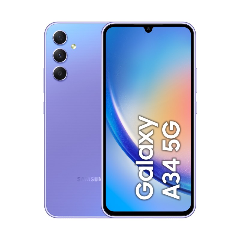 Samsung Galaxy A34 5G 16,8 cm (6.6") Double SIM Android 13 USB Type-C 6 Go 128 Go 5000 mAh Violet