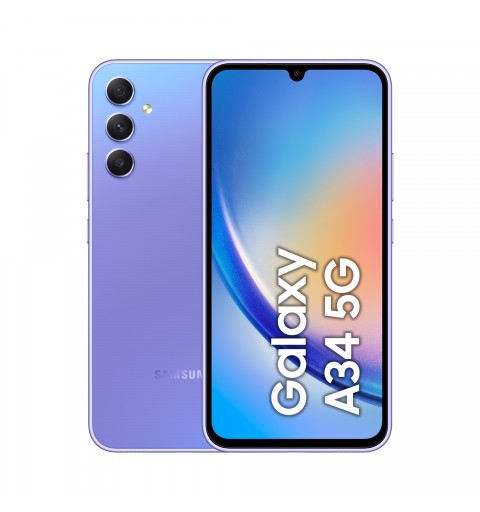 Samsung Galaxy A34 5G 16,8 cm (6.6") Double SIM Android 13 USB Type-C 6 Go 128 Go 5000 mAh Violet