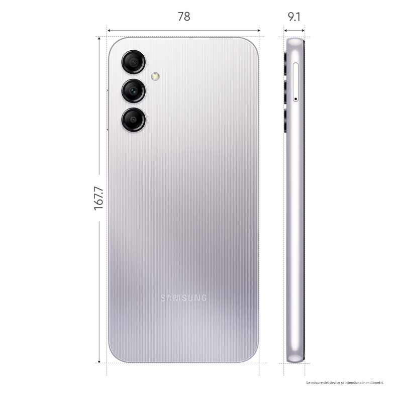 Samsung Galaxy A14 16,8 cm (6.6") SIM doble Android 13 4G USB Tipo C 4 GB 128 GB 5000 mAh Plata