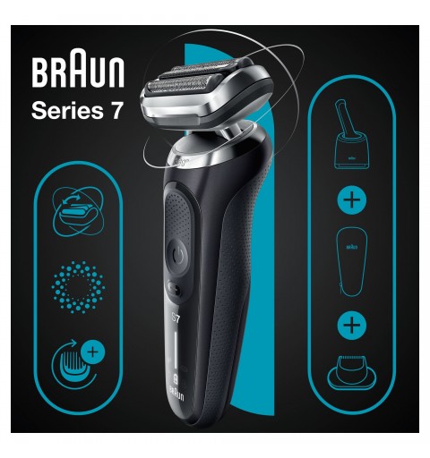 Braun Series 7 71-N7200cc Foil shaver Trimmer Black