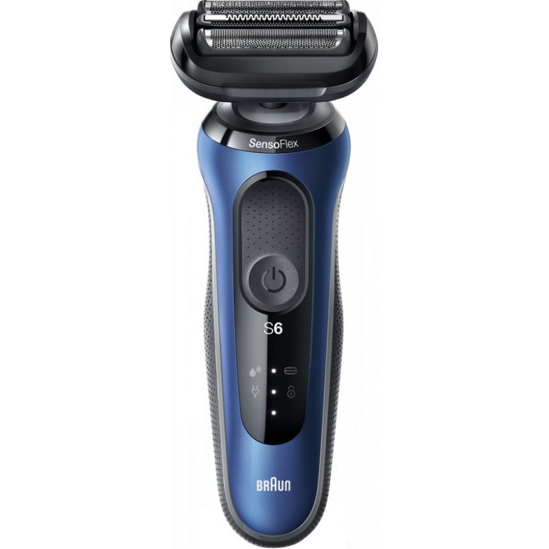 Braun Series 6 61-B1200s Máquina de afeitar de láminas Recortadora Negro, Azul