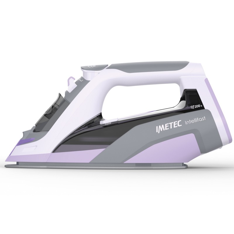 Imetec Intellifast Fer à repasser à sec ou à vapeur Semelle en céramique 2400 W Gris, Violet