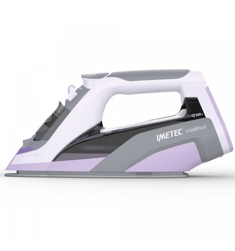 Imetec Intellifast Fer à repasser à sec ou à vapeur Semelle en céramique 2400 W Gris, Violet