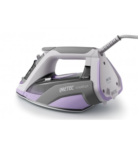 Imetec Intellifast Fer à repasser à sec ou à vapeur Semelle en céramique 2400 W Gris, Violet