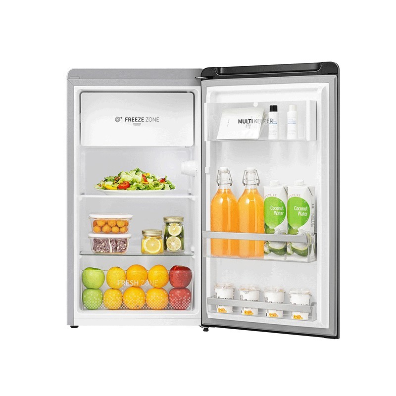 Hisense RR106D4CDF combi-fridge Freestanding 75 L F Grey