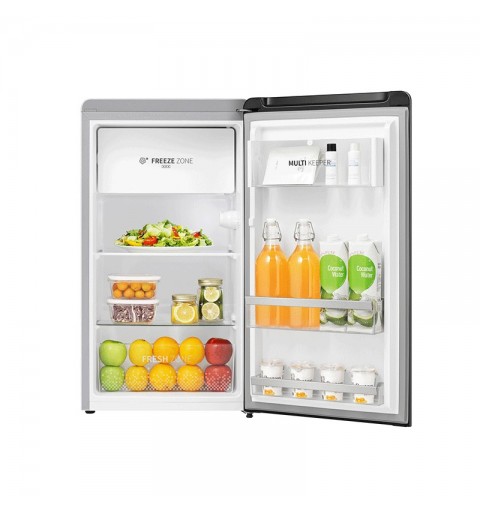 Hisense RR106D4CDF combi-fridge Freestanding 75 L F Grey