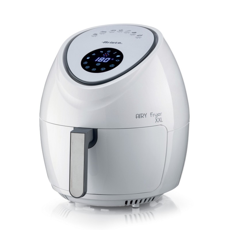 Ariete 4618 03 Single 5.5 L Stand-alone 1800 W Hot air fryer Stainless steel, White