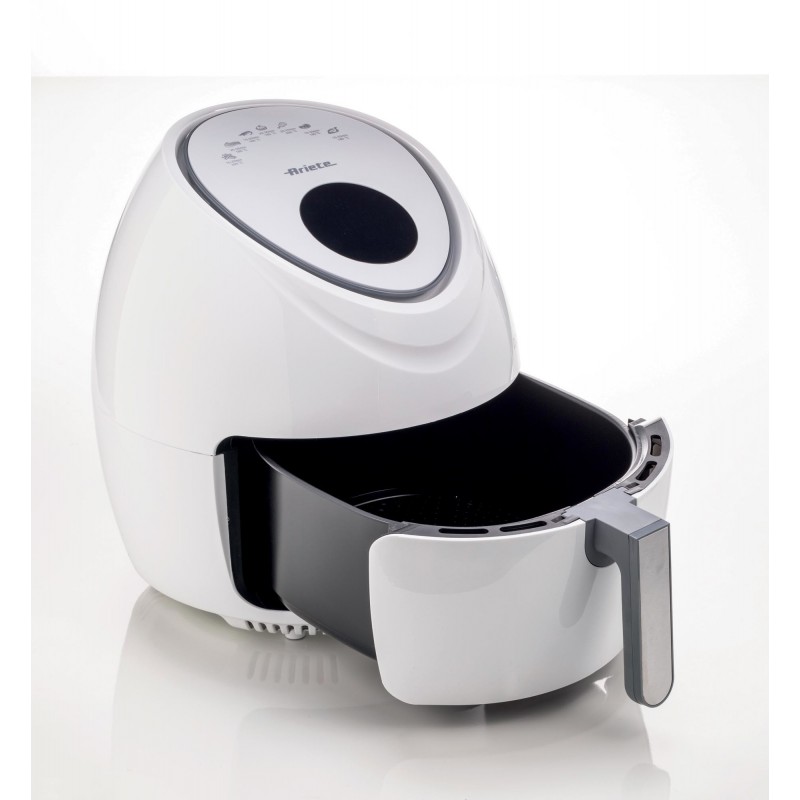 Ariete 4618 03 Single 5.5 L Stand-alone 1800 W Hot air fryer Stainless steel, White