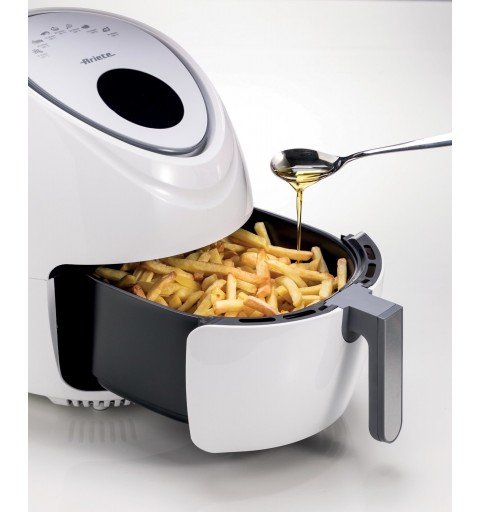 Ariete 4618 03 Unique 5,5 L Autonome 1800 W Friteuse d’air chaud Acier inoxydable, Blanc