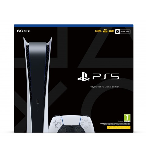 Sony PlayStation 5 Digital Edition C Chassis 825 GB Wi-Fi Nero, Bianco