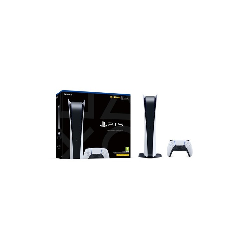 Sony PlayStation 5 Digital Edition C Chassis 825 Go Wifi Noir, Blanc