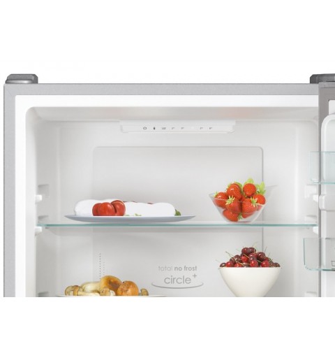 Candy Fresco CCE3T620ES fridge-freezer Freestanding 377 L E Silver