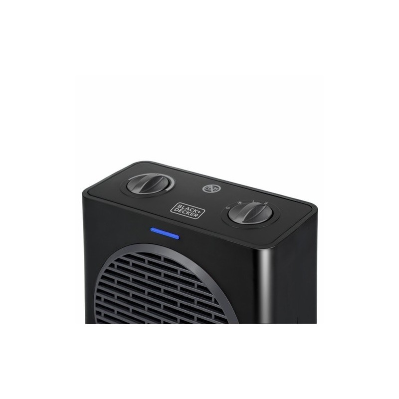 Black & Decker BXSH1500E appareil de chauffage Intérieure Noir 1500 W Chauffage de ventilateur électrique