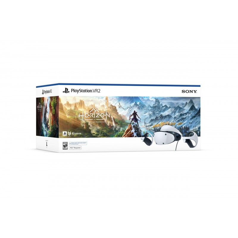 Sony PlayStation VR2 + Voucher Horizon Call of the Mountain Casque de visualisation dédié Noir, Blanc