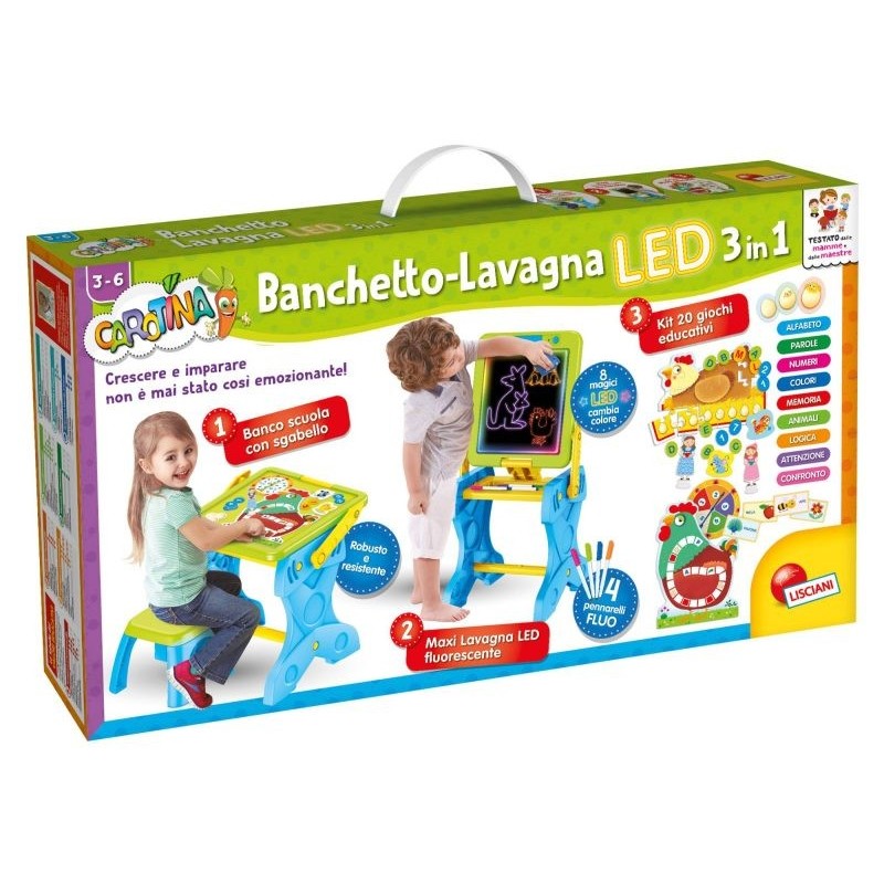 Lisciani Carotina Banchetto Led Gioco E Imparo 3 In 1