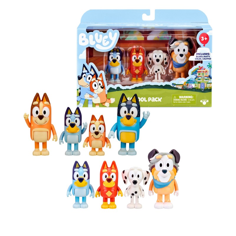 Giochi Preziosi Bluey Set 4 Personaggi Ass.To Giochi Preziosi Bluey Set 4 Personaggi Ass.To