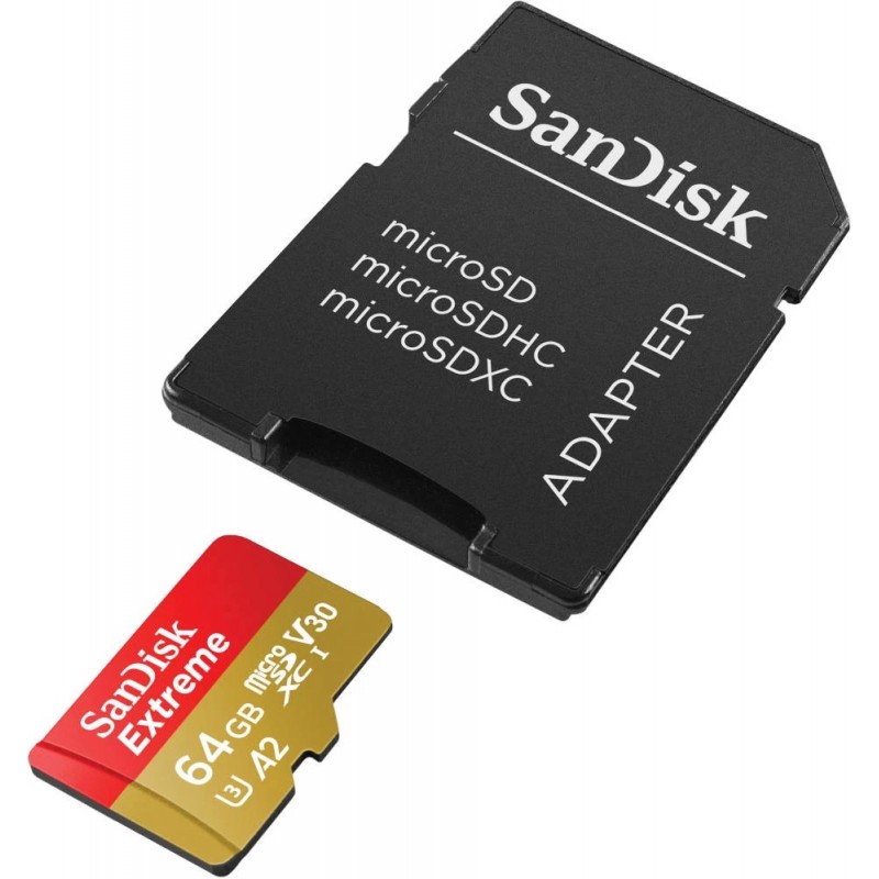 SanDisk Extreme 64 GB MicroSDXC UHS-I Clase 10