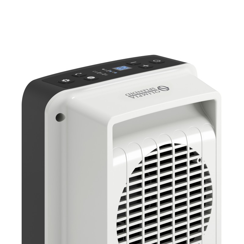 Olimpia Splendid Caldo Trendy Interior Negro, Blanco 1800 W Ventilador eléctrico