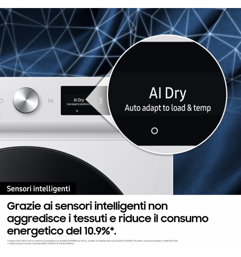 Samsung DV90BB7445GES3 secadora Independiente Carga frontal 9 kg A+++ Blanco