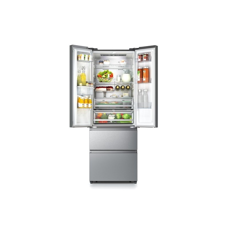 Hisense RF632N4WIF frigo américain Autoportante 485 L F Métallique