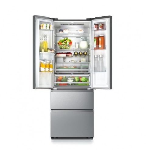 Hisense RF632N4WIF frigo américain Autoportante 485 L F Métallique