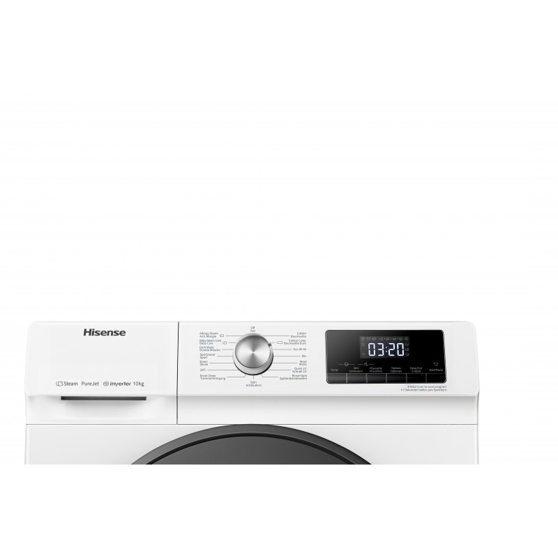 Hisense WFQA1014EVJM washing machine Front-load 10 kg 1400 RPM A White