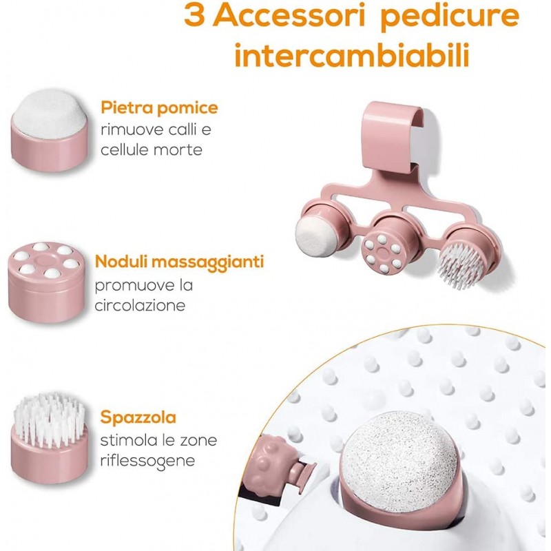 Beurer FB20 Pediluvio Idromassaggio plantare 3 funzioni 3 accessori pedicure