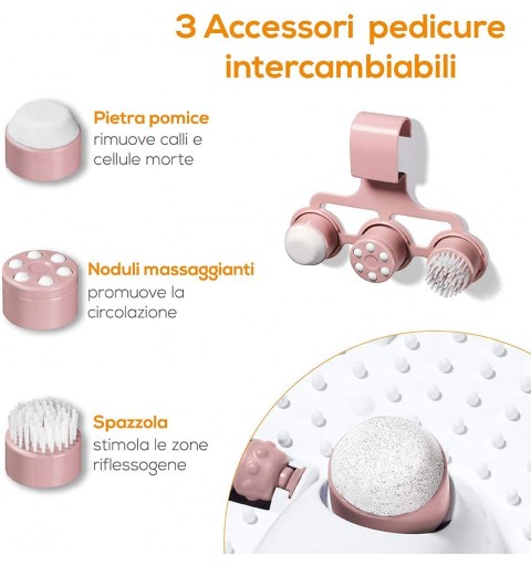 Beurer FB20 Pediluvio Idromassaggio plantare 3 funzioni 3 accessori pedicure