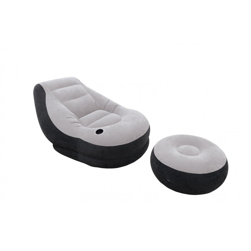 Intex 68564NP inflatable lounge chair Black, Grey