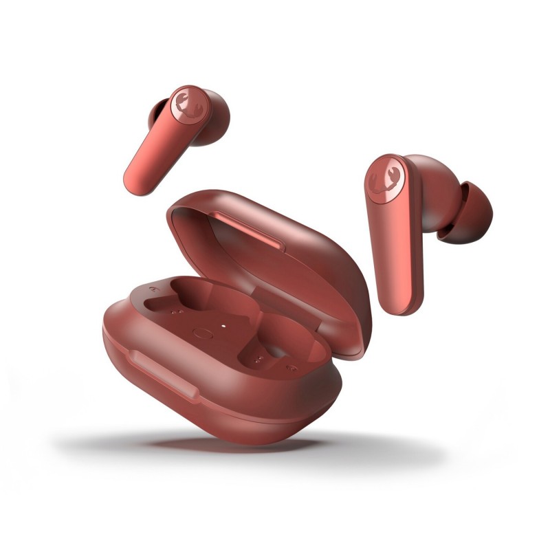 Fresh 'n Rebel Twins ANC Casque Sans fil Ecouteurs Appels Musique Bluetooth Rouge