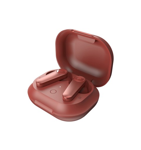 Fresh 'n Rebel Twins ANC Casque Sans fil Ecouteurs Appels Musique Bluetooth Rouge