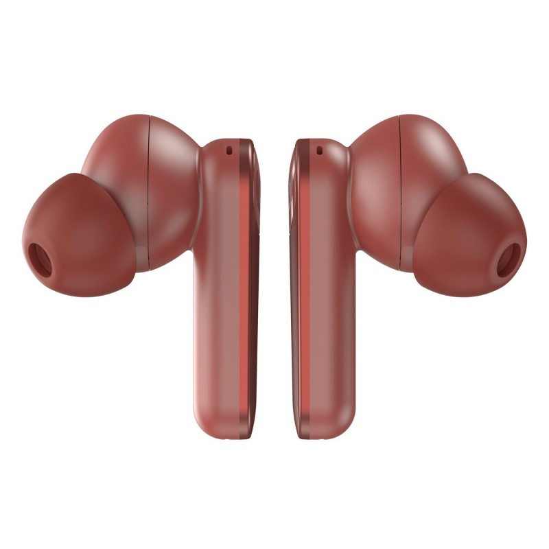 Fresh 'n Rebel Twins ANC Casque Sans fil Ecouteurs Appels Musique Bluetooth Rouge