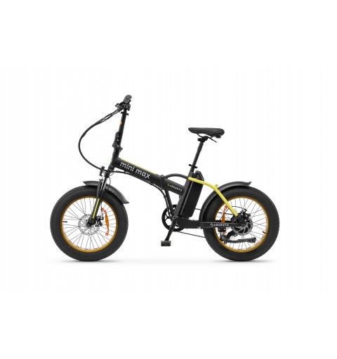 Argento e-Mobility MiniMax Nero, Giallo Alluminio Taglia unica 50,8 cm (20") 26 kg Ioni di Litio